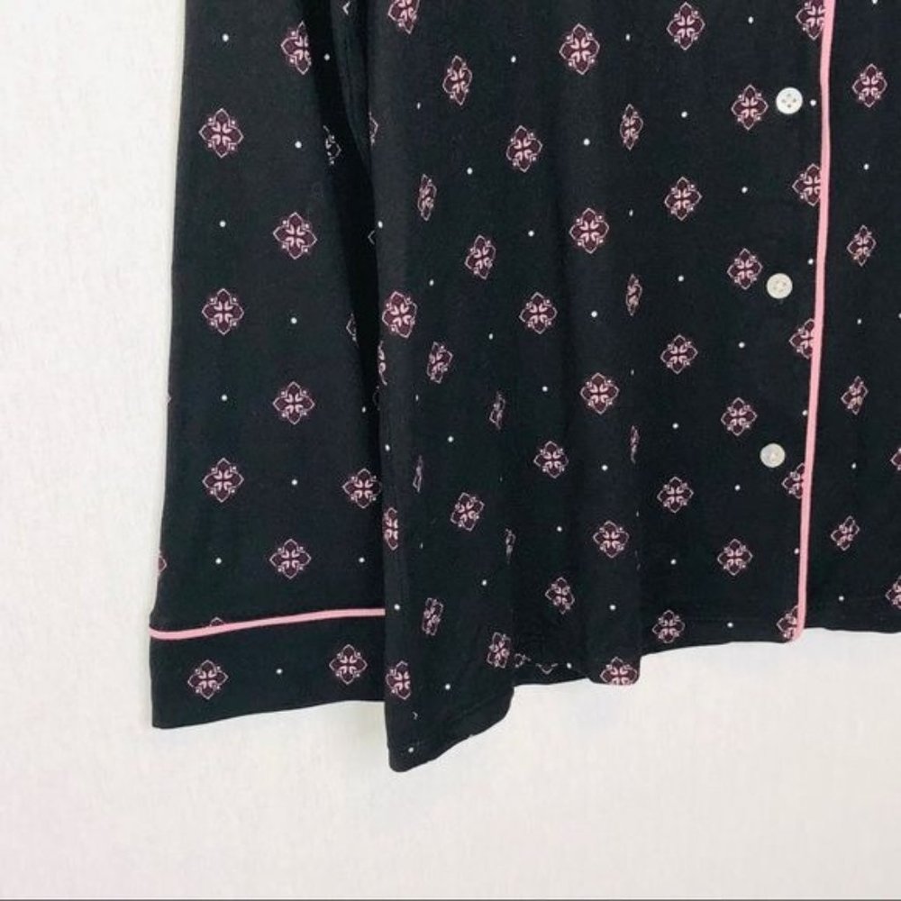 Alfani Printed Super-Soft Pajama TOP, mod medallio - Picture 3 of 7